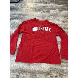Nike Ohio State Shirt Men’s Size XL Long Sleeve Red Crewneck OSU Extra Large